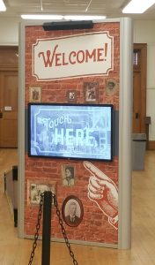 Image of digital welcome screen installed and designed by Indianapolis Digital Signage Company